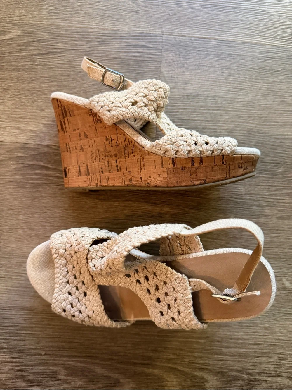 Altar'd State Braided Slingback Wedges
